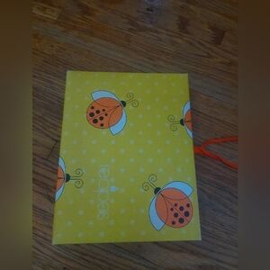Vintage Recipes Book Lady Bug W/ Tie Ribbon  (A)
